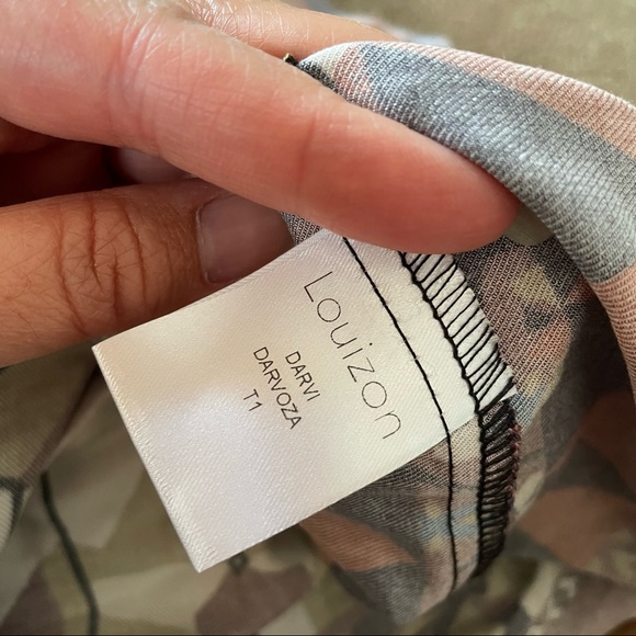 Louizon maxi dress bohemian vintage pattern ethnic floral print midi - Picture 8 of 9